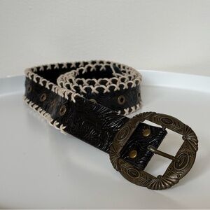 Vintage Y2K Boho Western Belt 100% Pu